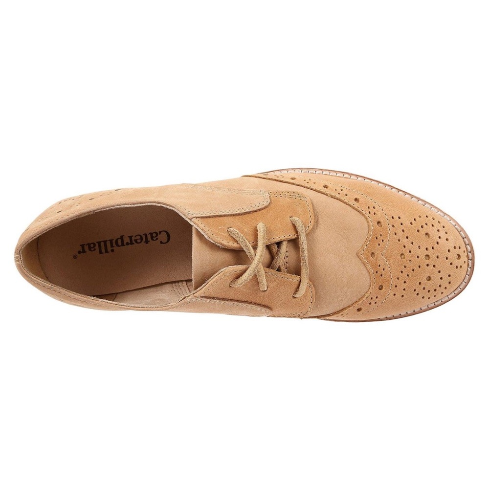 Caterpillar Cream Tan Lace Up Boots Durable Comfort
